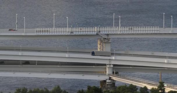 日本高速公路上的汽车 — 图库视频影像