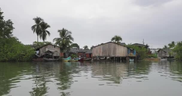 Boat ride in Nuqui, Colombia — Stock Video