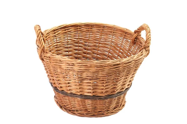 Simple basket on white — Stock Photo, Image