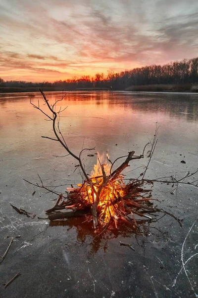 Tűz és jég — Stock Fotó