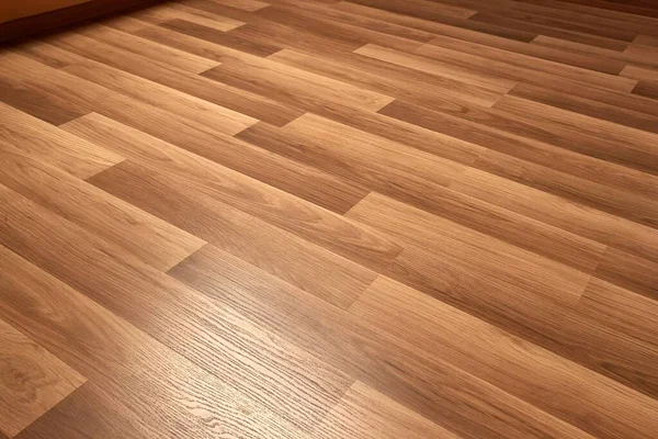 Piso em parquet interior de um quarto — Fotografia de Stock