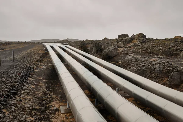 Pipelines in Iceland — Stock Photo, Image