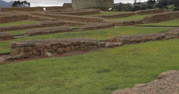 Ekvador'da Ingapirca arkeolojik kalıntıları — Stok video