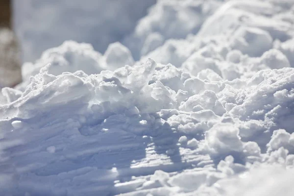 Detalle de nieve brillando a la luz del sol —  Fotos de Stock