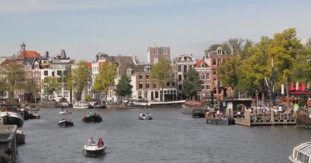 Amsterdam old wooden bridge — Stock Video