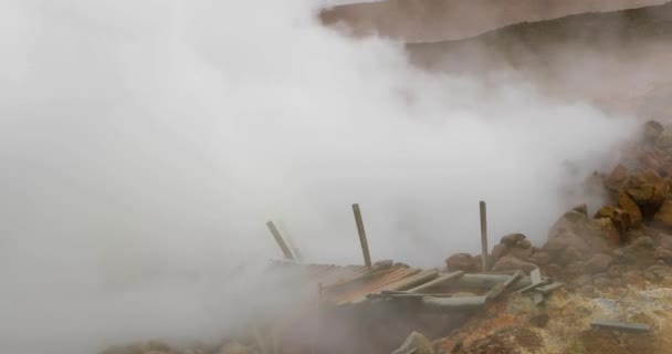 Геотермальна активність в Ісландії — стокове відео