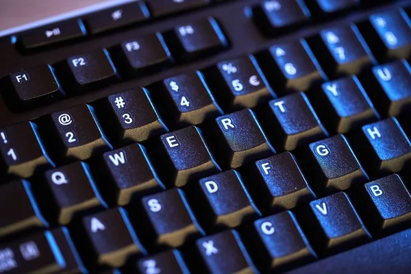 Black Keyboard Detail — Stock Photo, Image