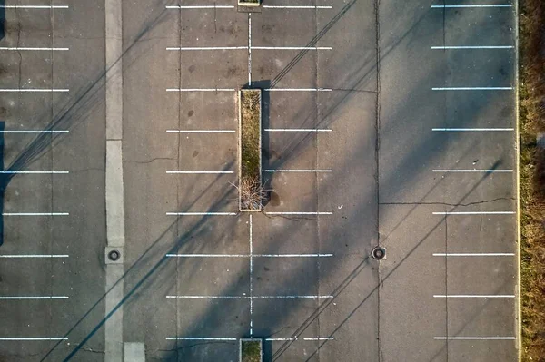 Espacio aéreo de estacionamiento vacío — Foto de Stock