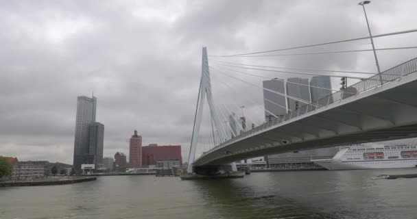 Rotterdam excursión en barco turístico — Vídeos de Stock