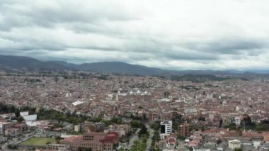 Cuenca, Ekvador, İHA 'dan hava görüntüsü
