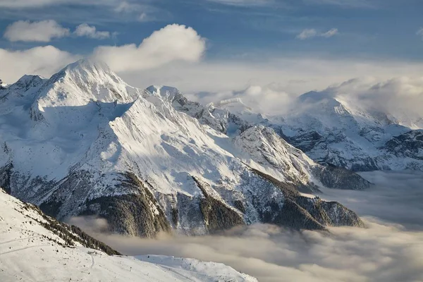 Zima v Alpách, Paradiski — Stock fotografie
