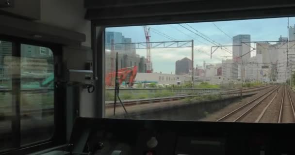 Lokalt tåg i Tokyo — Stockvideo