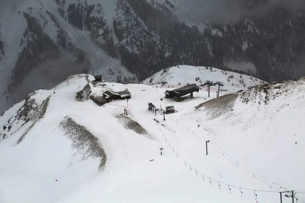 Inverno neve montanha paisagem — Fotografia de Stock