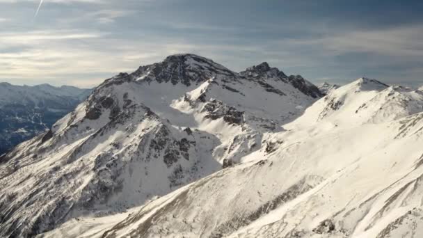 阿尔卑斯山中的山脉 — 图库视频影像