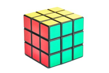 Rubiks küp üzerinde beyaz