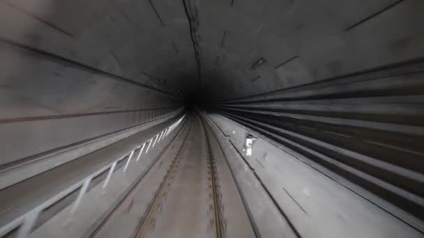 Vista da viagem de metrô — Vídeo de Stock