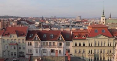 Brno şehir merkezi gözcü manzarası