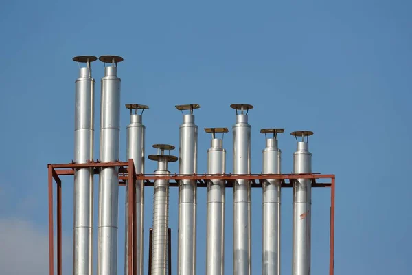 Roofs and chimneys — Stock Photo, Image