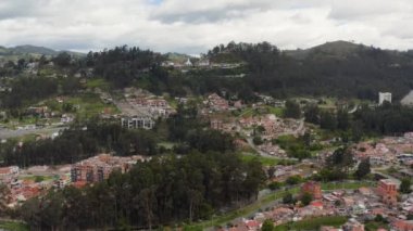Cuenca, Ekvador, İHA 'dan hava görüntüsü