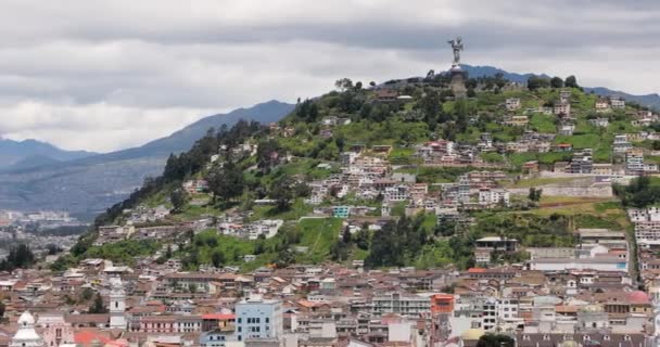 Quito, Ekwador Panorama miasta — Wideo stockowe