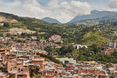 Medellin içinde Comuna 13 görünümü