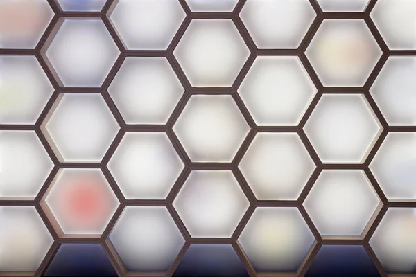 Padrão de tela de exibição hexágono geométrico — Fotografia de Stock