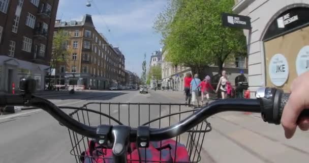 Montar en bicicleta POV — Vídeo de stock