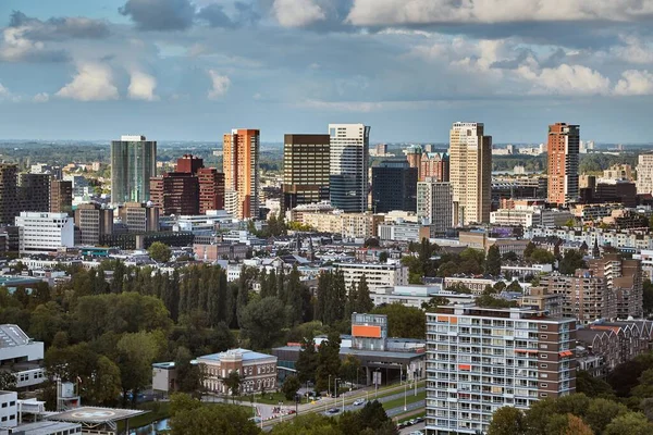 Panoramisch uitzicht Rotterdam — Stockfoto