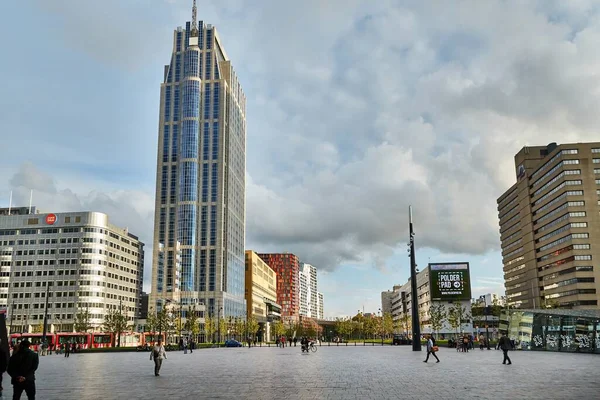 Rotterdam şehir merkezi görünümü — Stok fotoğraf