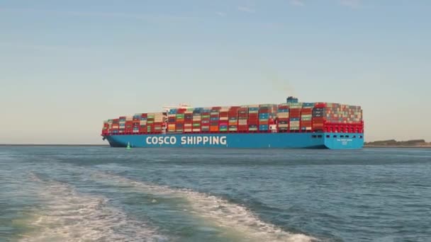 Huge Container Ship — Stock Video