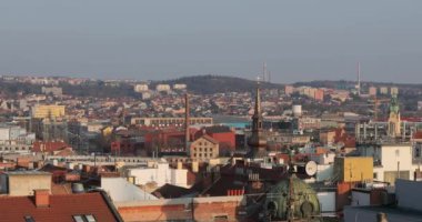 Brno şehir merkezi gözcü manzarası