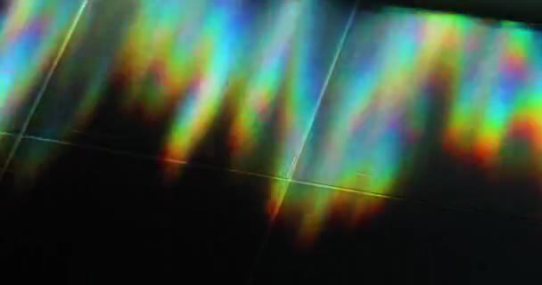 Luce colorata bagliore giocando sul pavimento — Video Stock