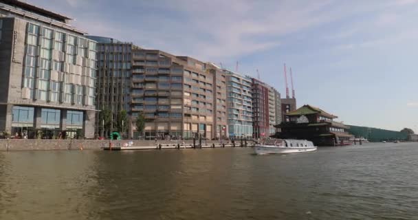 Amsterdam vista dall'acqua — Video Stock