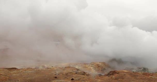 Geotermikus tevékenység Izlandon — Stock videók