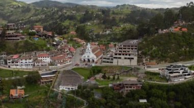 Cuenca, Ekvador, İHA 'dan hava görüntüsü