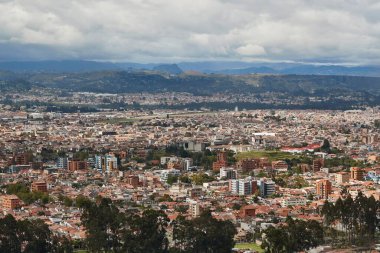 Cuenca, Ekvador, İHA 'dan hava görüntüsü