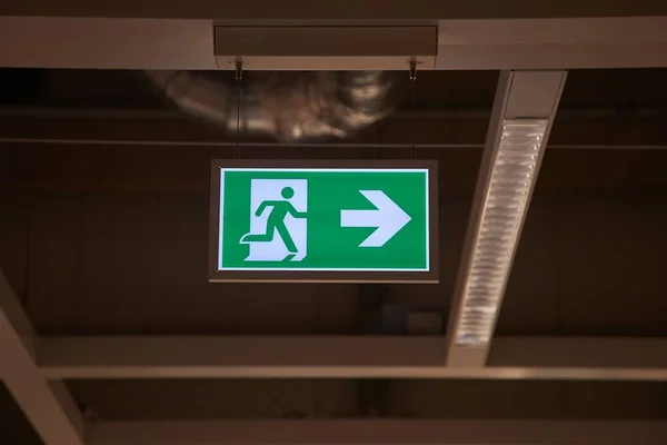 Emergency Exit Sign — Stock Photo, Image