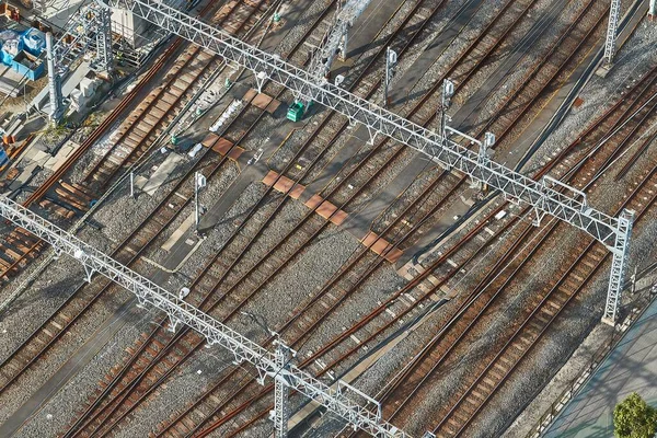 Birçok Demiryolu İzi — Stok fotoğraf