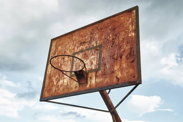 Abandoned Basketball Dunk Corroded — Stock Photo, Image