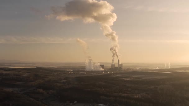 Power Plant Smoke — Stock Video
