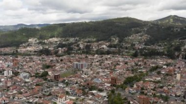 Cuenca, Ekvador, İHA 'dan hava görüntüsü