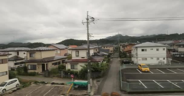 Passeio de trem no Japão — Vídeo de Stock