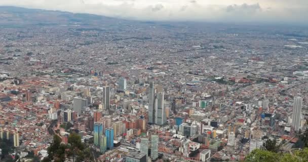 Bogota, Colombia bewolkte dag — Stockvideo