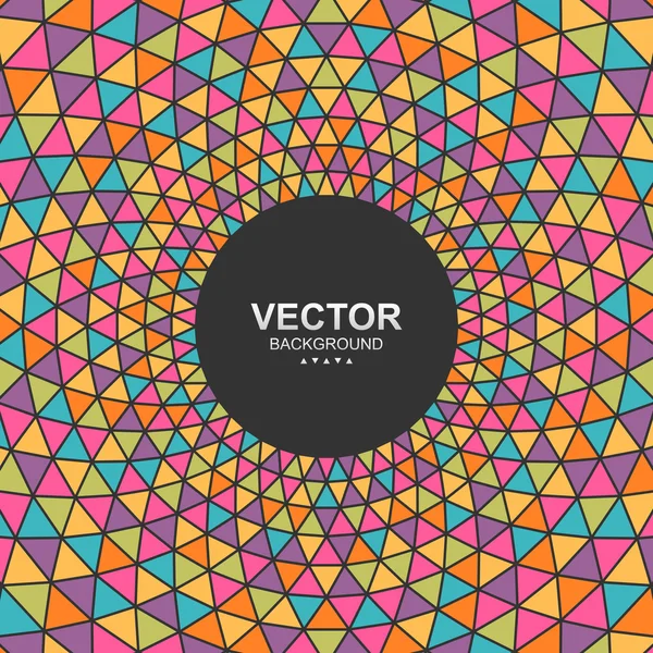 Fondo de triángulo colorido abstracto con lugar para su contenido — Vector de stock