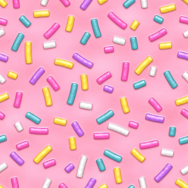 Birçok dekoratif sprinkles ile Seamless Modeli