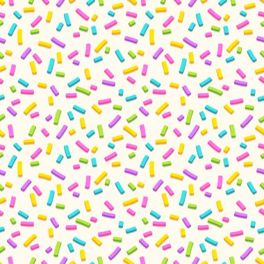 Birçok dekoratif sprinkles ile Seamless Modeli