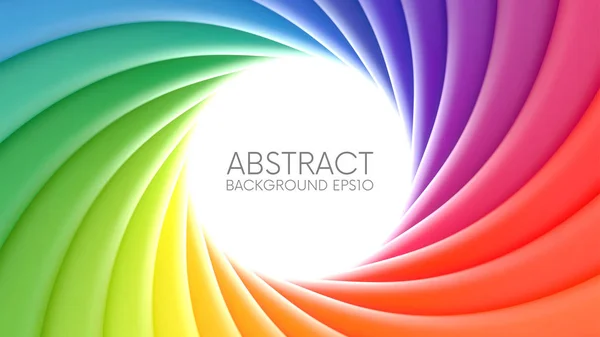 Colorful rainbow swirl background — Stock Vector
