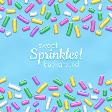 Bir sürü dekoratif serpiştirilmiş kusursuz mavi çörek deseni.