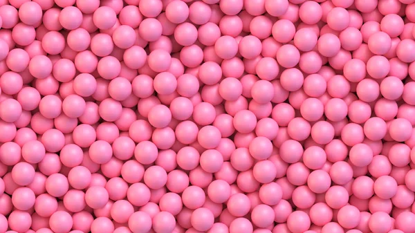 Des Boules Bonbons Roses Fond Vectoriel Réaliste — Image vectorielle