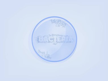 güzel grafik tasarım petri kabına bakteri ile bakteri,
